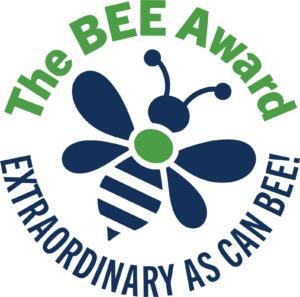 The Bee Award image of a bee, highlighting the extraordinary effort of team members.